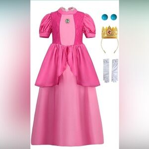 Pink Princess Costume Dress with Accessories
